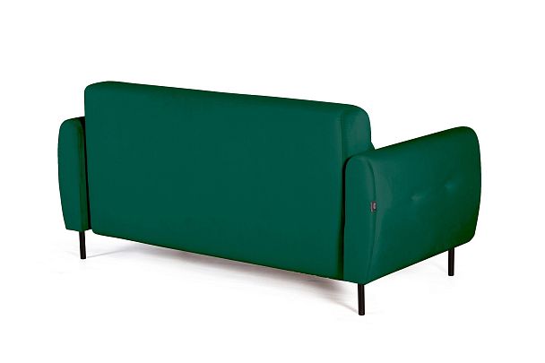 Siena диван-кровать прямой с подлокотниками, бархат зеленый 19 - Вид 5