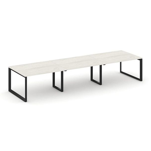 Style Project Next Стол переговорный SN-59O.SPRG-052.3 Дуб Наварра/Металл Черный 3540*1180*750 - Вид 1