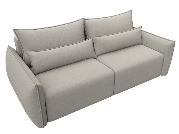 Диван прямой Лига-051 НПБ Рогожка бежевый - Вид 6