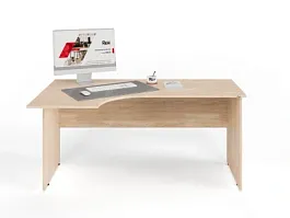 UNITY PC3-16 L ДУБ СОНОМА Офисный стол угловой Левый 1600х900х750 - Фото предпросмотра