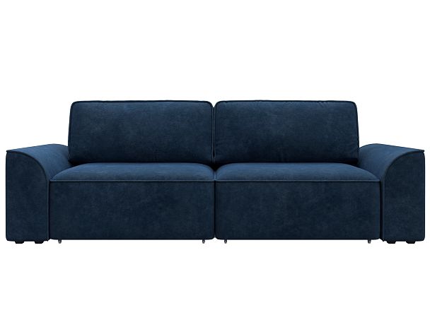 Диван прямой Лига-048 НПБ Велюр синий - Вид 2