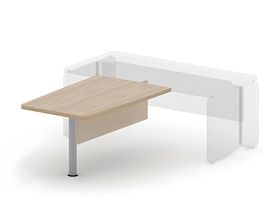 АККОРД / ACCORD RACR004-14x9 Брифинг (без опоры) 1420х900х750 Сосна Аланд/Кашемир - Фото предпросмотра