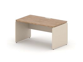 RAC001-14x8 ACCORD Стол прямоугольный, без заглушек 1400х800х735 Акация Шеффилд/Кашемир - Фото предпросмотра