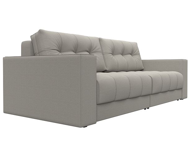 Диван прямой с декором Лига-049 НПБ Рогожка бежевый - Вид 3