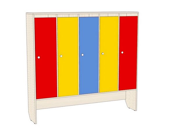 Шкаф детский 5-секционный для одежды Эконом ШЛД-001 - Вид 1