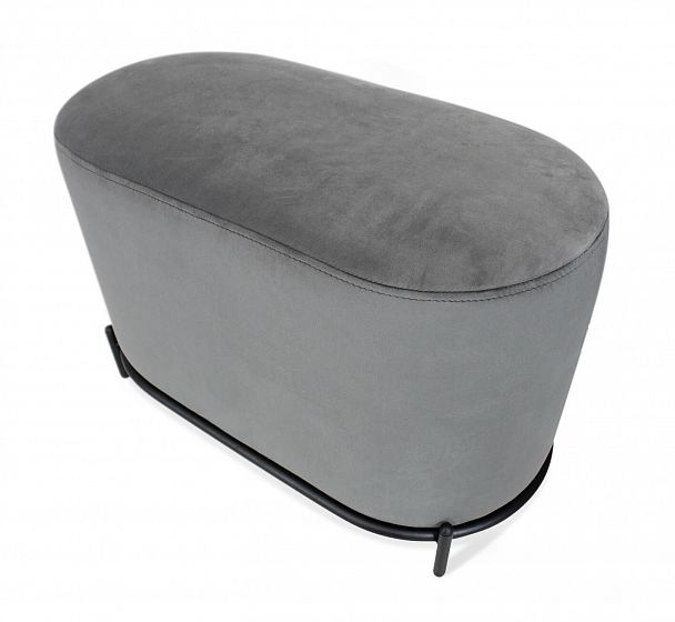 Пуф Sheffilton SHT-B7 угольно-серый/черный муар - Вид 3