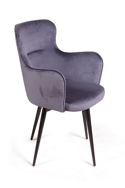 Стул King, поворотный на 90 градусов, функция возврата, антишум, бархат серый 27 - Вид 9