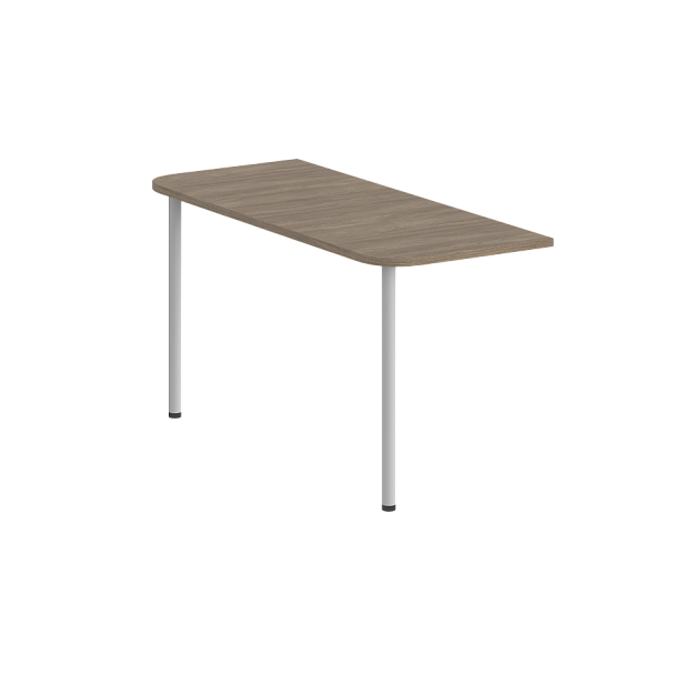 Приставка для стола Sigma 600х1400 / цвет: дуб темный; на 2-х опорах - Вид 1