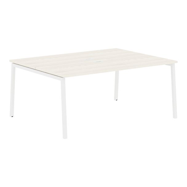 Стол 2-х местный ELWST 1713 Ясень Траун/Белый 1760х1346х750 EDIS - Вид 1
