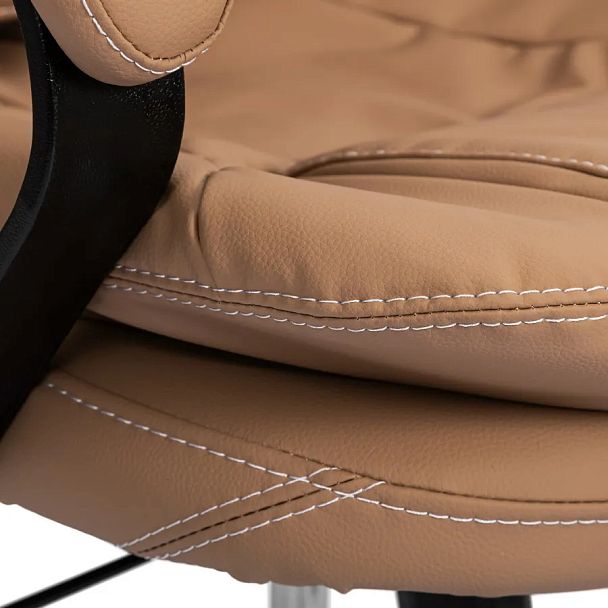 Кресло Комфорт Лт/Comfort Lt (22), кож/зам, св.-коричневый - Вид 11