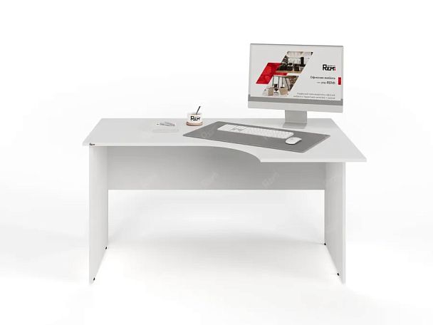 UNITY PС3-14 R БЕЛЫЙ Офисный стол угловой Правый 1400х900х750 - Вид 3