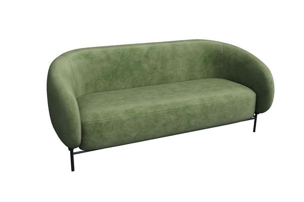 Belt Диван двухместный BLT-2 Teddy 917/Металл Черный 1560*850*730 - Вид 1