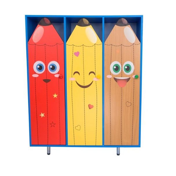 Шкаф "Карандаш" 3-секционный малый - Вид 1