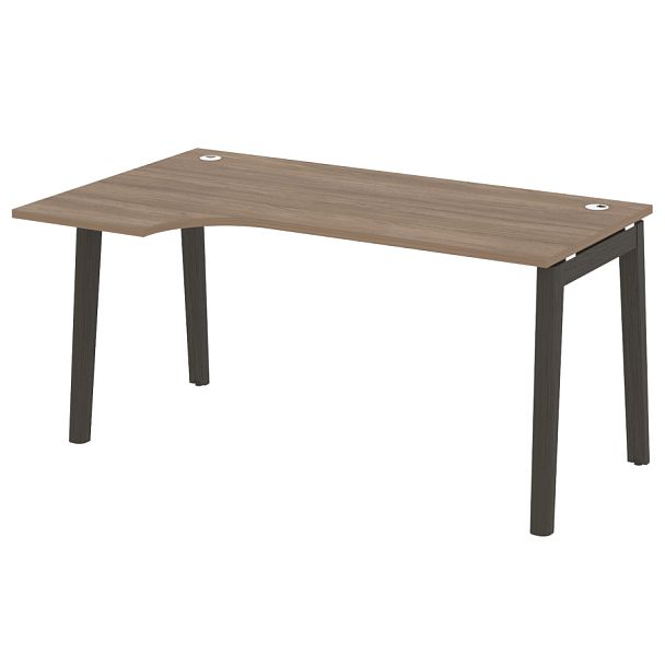 Onix Wood Стол эргономичный левый OW.SA-1 (L) Дуб аризона/Дуб тёмный/Антрацит металл 1580*980*750 (720/460) - Вид 1