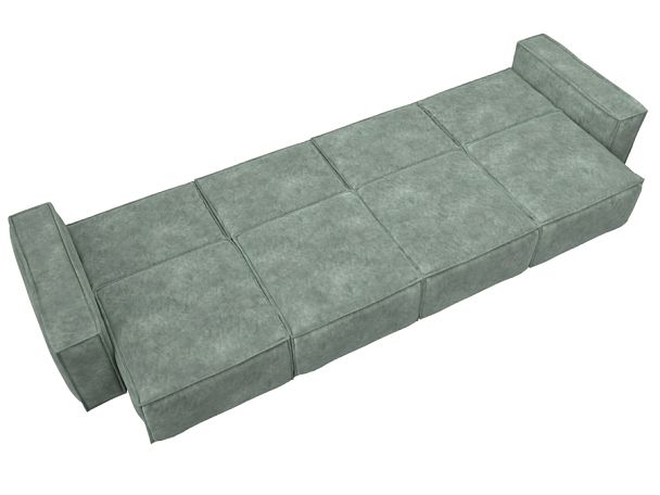 Диван прямой Лига-081 НПБ МегаЛонг Велюр зеленый - Вид 11