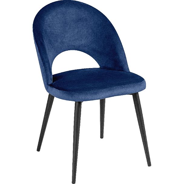 Стул кухонный Рэди синий велюр/черный - Вид 3