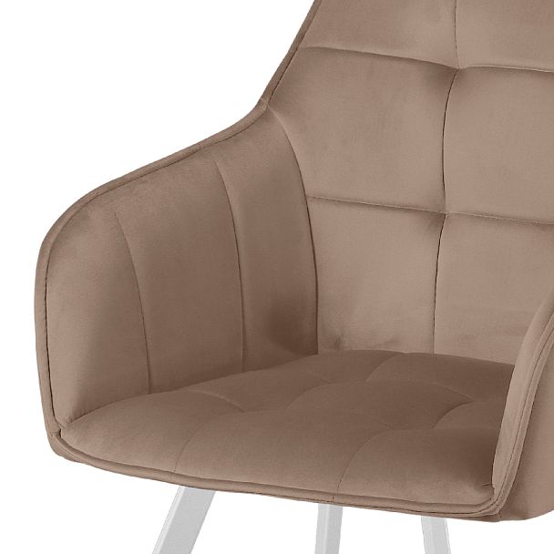 Комплект кресел поворотных Мони, Confetti latte/белый, 4 шт. - Вид 8