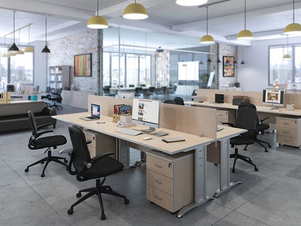 Стол письменный Swift 200x90x75 светлый дуб - Вид 3