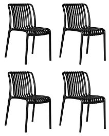 Набор 4 шт Стул обеденный DOBRIN WALTER (черный) - Фото предпросмотра
