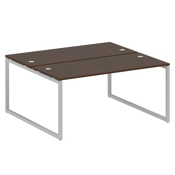 Metal System Quattro Р. ст. на О-образном м/к 40БО.РАС-СП-2.4 Венге/Серый металл 1600*1475*750 - Вид 1