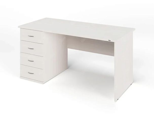 ЛАЙТ / LIGHT RLG008-15x7L Однотумбовый стол 150x70x75 Дуб Молочный - Вид 1