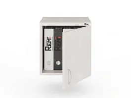 UNITY РАЗ-04 ДУБ МОЛОЧНЫЙ Антресоль закрытая узкая низкая 370х380х380 - Фото предпросмотра