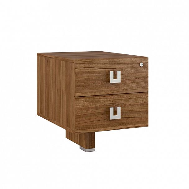 Тумба подвесная с 2 ящиками Solid 42x57x53 орех - Вид 1