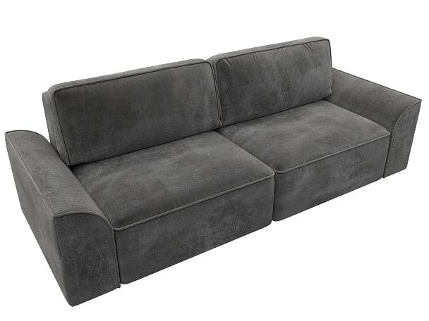 Диван прямой Лига-048 НПБ Велюр серый - Вид 6