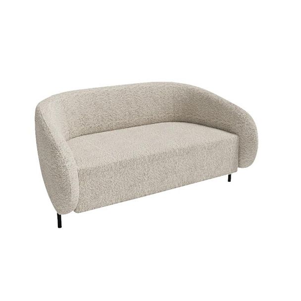 Белт Диван двухместный BLT-2 Merino 002/Металл Черный 1560*850*730 - Вид 1