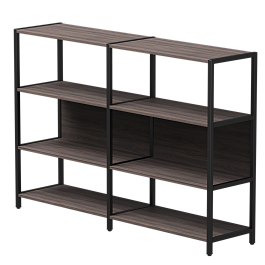 Набор стеллажных систем №1 Everprof EVO 1635x385x1120 Дуб Пасадена/Черный - Фото предпросмотра