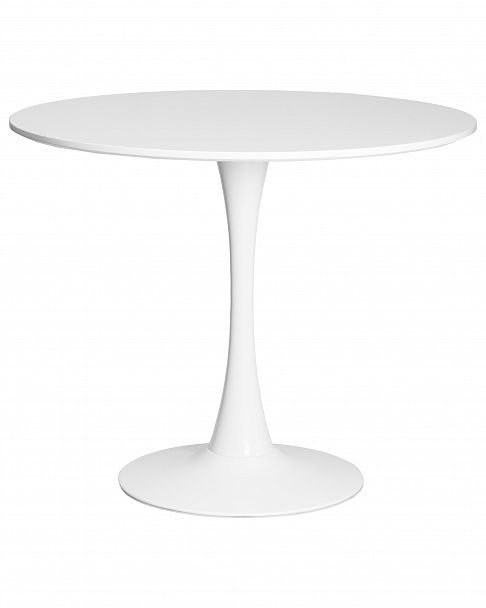 Стол обеденный MIA (белая столешница, белое основание) - Вид 2