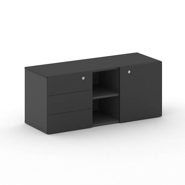 Cross Греденция CRF.GR-1 Черный F/Базальт UM 1250*460*532 - Вид 1