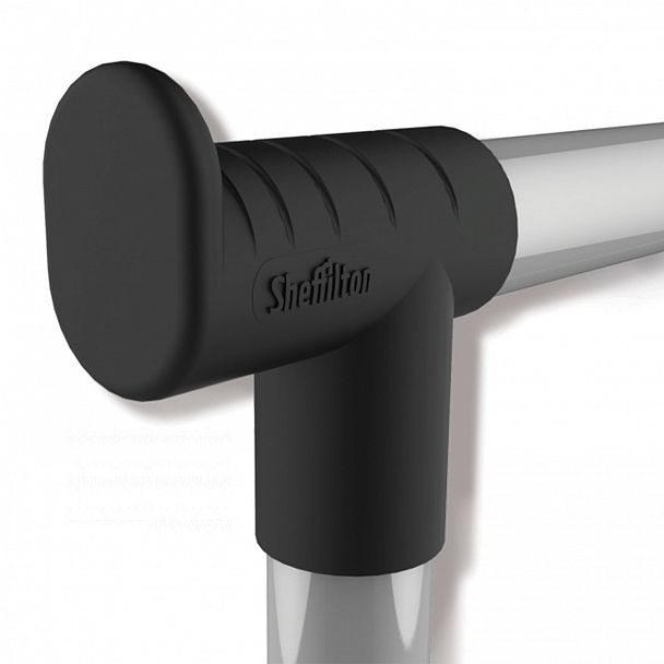 Вешалка для плечиков SHT-WR4340, 1615х860х440 мм, пластик/металл, черная/хром - Вид 3