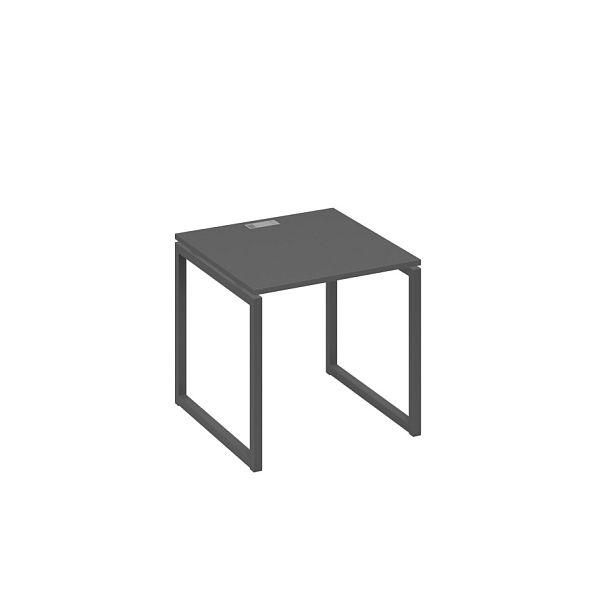 Стол письменный на металлокаркасе QUATTRO A4 А4 Б4 021 БП антрацит премиум / металлокаркас антрацит - Вид 1