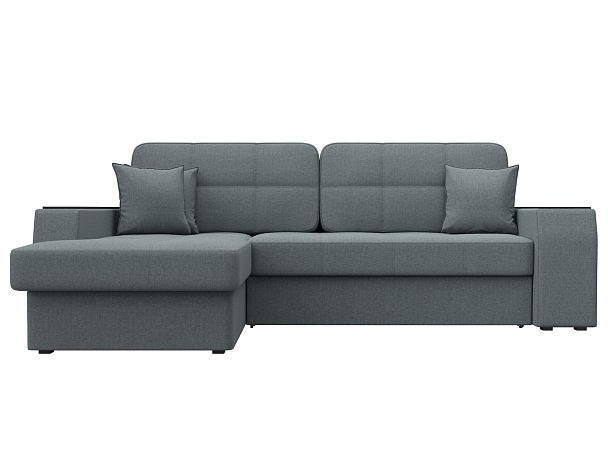 Диван угловой Брюссель левый угол Рогожка серый - Вид 2