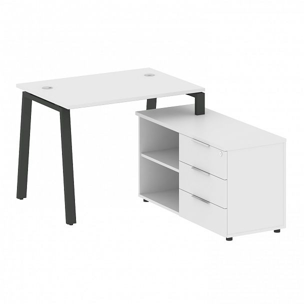 Рабочая станция "Metal System" БА.РС-СТС-2.1 белый/антрацит - Вид 1