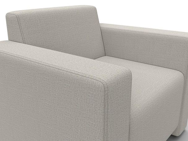 Кресло Лига-093 Рогожка бежевый - Вид 4