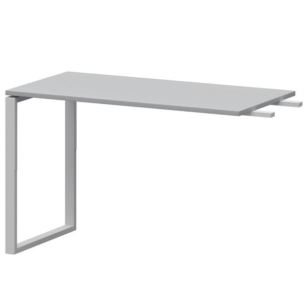 Бриф-приставка на металлокаркасе АМ.О-120.60 Серый/Белый 1200x600x760 Арго-М - Вид 1