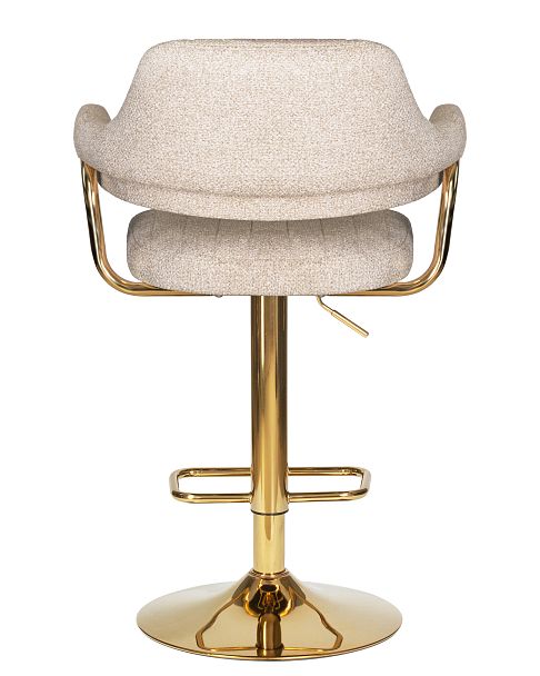 Стул барный DOBRIN CHARLY GOLD (бежевый твид (LEO26)) - Вид 5