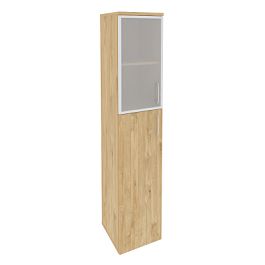 Onix Шкаф высокий узкий левый O.SU-1.7 R (L) Тиквуд светлый 400*420*1977 - Фото предпросмотра