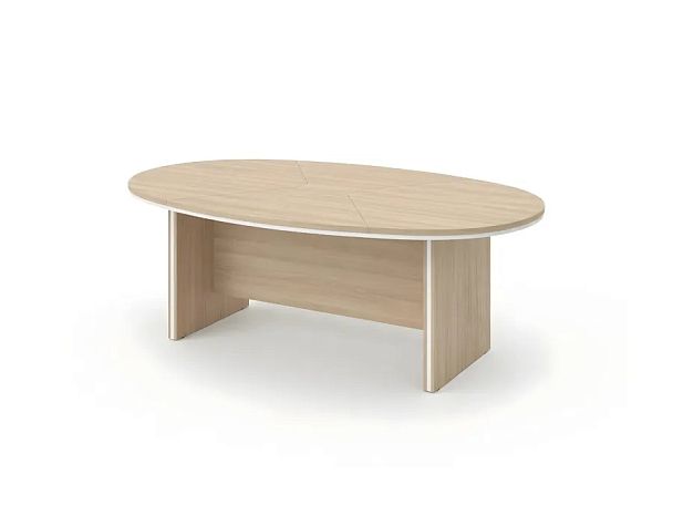 БЕРЛИН / BERLIN Конференц-стол составной 2160х1300х740 Акация/Белый - Вид 1