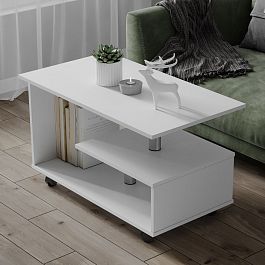 Стол Журнальный Консул-5 (900*560*500) белый - Фото предпросмотра