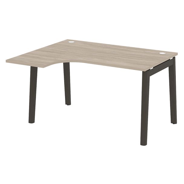 Onix Wood Стол эргономичный левый OW.SA-3 (L) Дуб аттик/Дуб тёмный/Антрацит металл 1380*1180*750 (800/460) - Вид 1