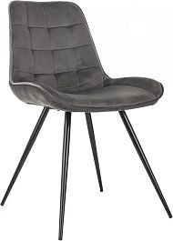 Стул для дома Бюрократ CH-K2 т.серый Holland 18 металл черный на ножках (CH-K2_1/HL18) - Фото предпросмотра