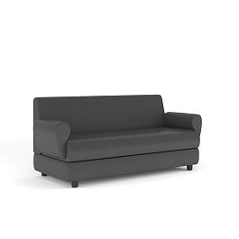 Диван 3-местный Матрикс экокожа темно-серая CN1118 - Фото предпросмотра