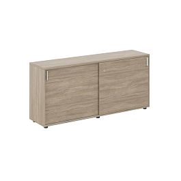 Шкаф купе 1638х400х750 низкий, с замком / корпус: дуб темный, фасады: дуб темный Сигма / Sigma - Фото предпросмотра
