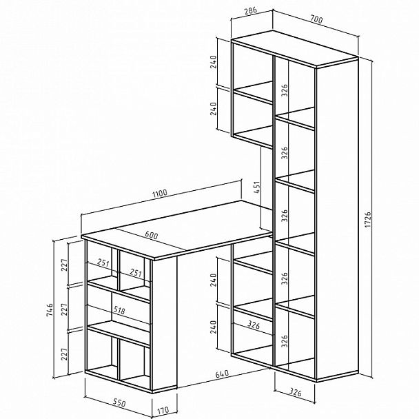 Стол компьютерный Феликс-25 - Вид 2