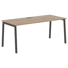 Стол прямой ELST 1780 Дуб Денвер светлый/Мокко 1760х800х750 EDIS - Фото предпросмотра