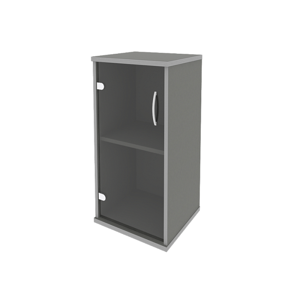 Riva Шкаф низкий узкий левый А.СУ-3.2 (L) Металлик 404*365*828 - Вид 1