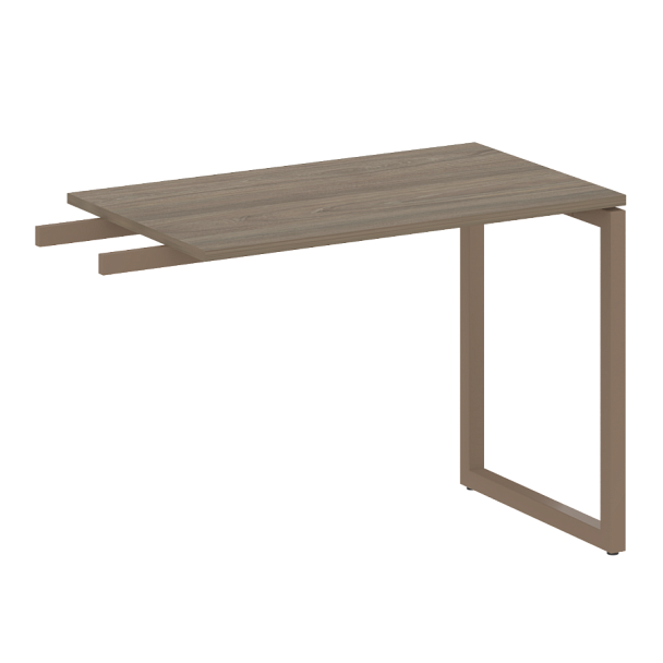 Metal System Quattro Приставной элемент на О-образном м/к 40БО.ПР-3 Вяз/Мокко металл 1000*600*750 - Вид 1